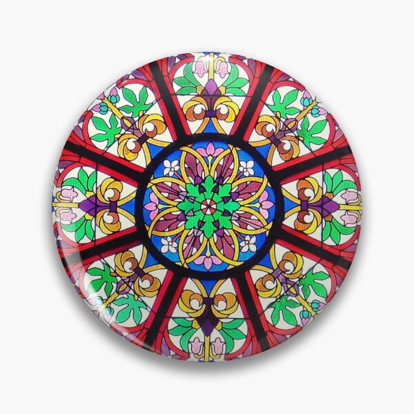 Item preview, Colorful Stained Glass, Church Window, Christian art designed and sold by AnimaChristi.