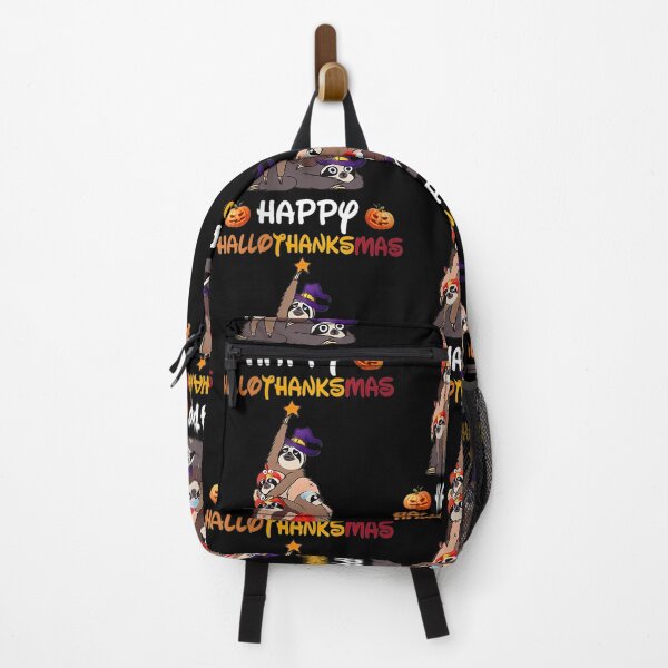 Item preview, Holiday Happy Sloth Hallowthanksmas Christmas Thanksgiving Family designed and sold by AR Studios.