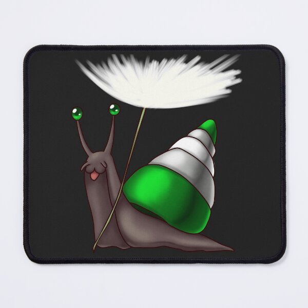 Item preview, Grayromantic Gray-aro Pride Snail with Dandelion Seed designed and sold by PrideSnails.