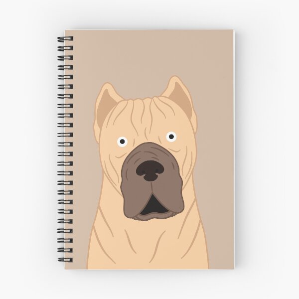 Item preview, Cute Fawn Cane Corso Dog Emoji designed and sold by Lulupainting.