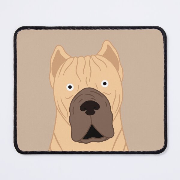 Item preview, Cute Fawn Cane Corso Dog Emoji designed and sold by Lulupainting.