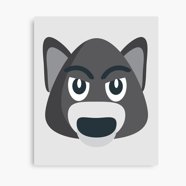 Lienzo «Regalo Emoji Cara De Lobo» de MKMemo1111 | Redbubble