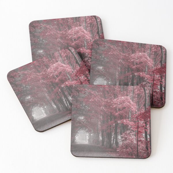 Item preview, Burgundy Red Misty Forest designed and sold by Brooke T Ryan Photographic Art.