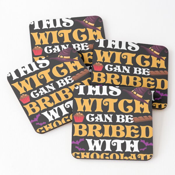Item preview, halloween this witch can be bribed with chocolate designed and sold by carolcollins54.