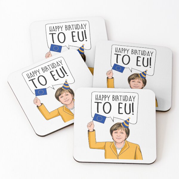 Item preview, Angela Merkel Happy Birthday to EU| Perfect Gift designed and sold by coraobpat.