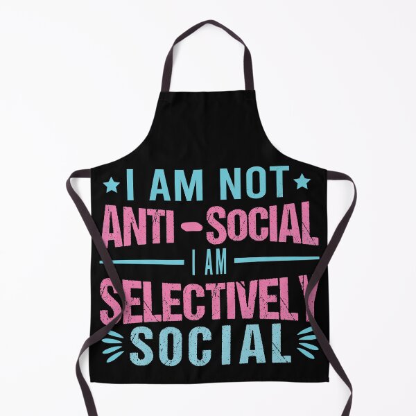 Item preview, I Am Not Anti-Social I'm Selectively Social Funny Gifts For Introverts designed and sold by amishacreates.