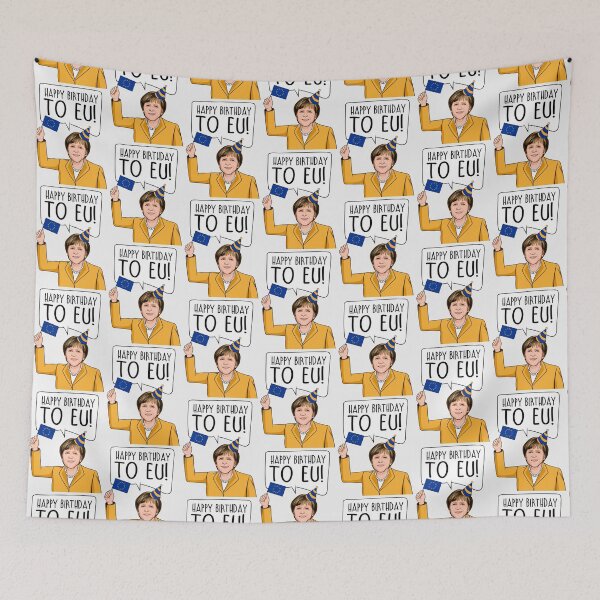 Item preview, Angela Merkel Happy Birthday to EU| Perfect Gift designed and sold by coraobpat.