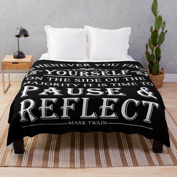 Item preview, Whenever you find yourself on the side of the majority, it is time to pause and reflect.- Mark Twain Typography designed and sold by ArtOfRebellion.
