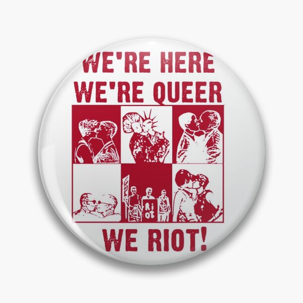 Item preview, we’re here, we’re queer.  designed and sold by TheBandwagen.