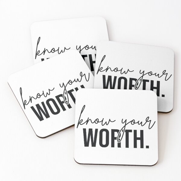 Item preview, know your worth designed and sold by FauzIDEA.
