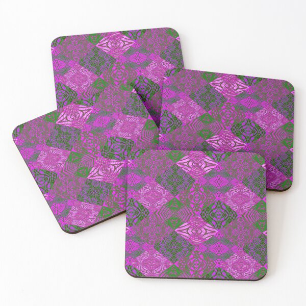 Item preview, Purple Abstract Tribal Ethnic African Inspired Textile Art Pattern designed and sold by BlackArt Cafe.