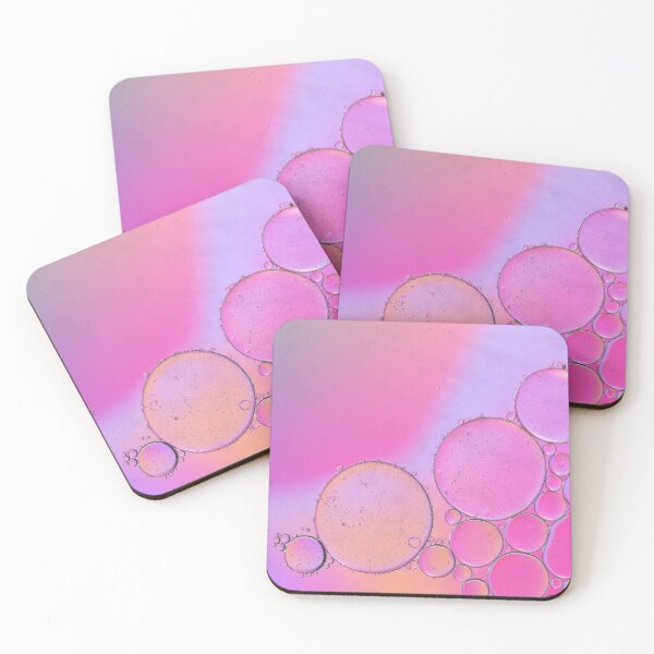 Item preview, Pink abstract background picture made with oil, water and soap designed and sold by anytka.