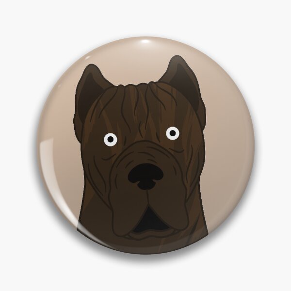 Item preview, Cute Red Brindle Cane Corso Dog Emoji designed and sold by Lulupainting.