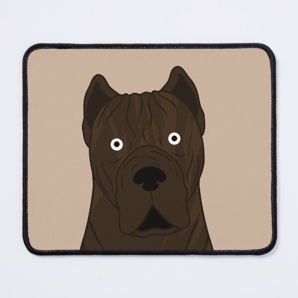 Item preview, Cute Red Brindle Cane Corso Dog Emoji designed and sold by Lulupainting.