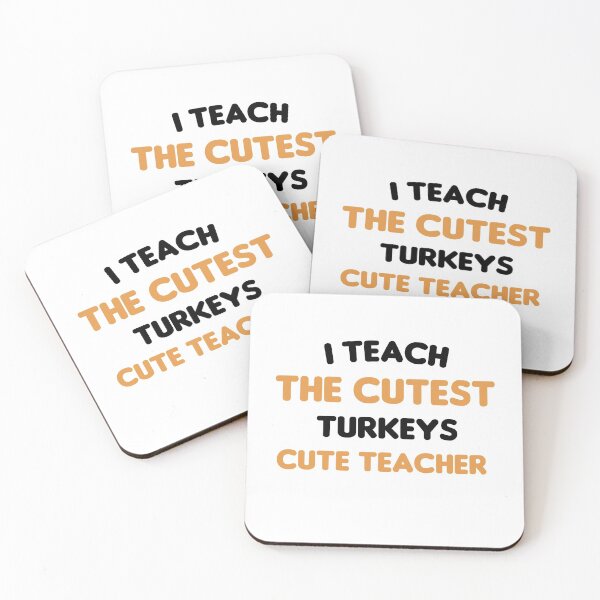 Item preview, I Teach The Cutest Turkeys Cute Teacher designed and sold by imaneless.
