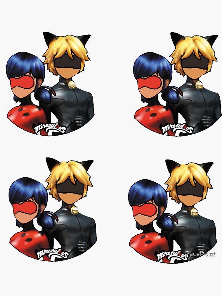 "Miraculous ladybug/Cat noir/Chat noir" Sticker by PacePoint | Redbubble