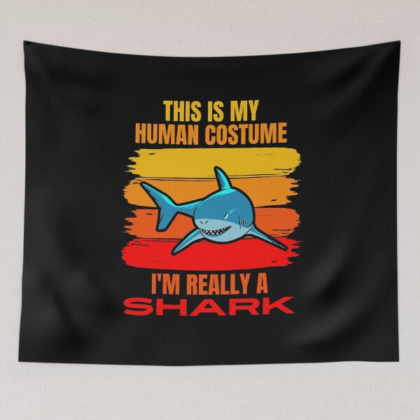 Item preview, This is my Human Costume, I'm Really a Shark designed and sold by ACC .