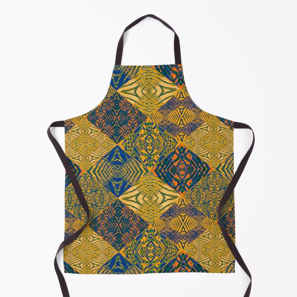 Item preview, Yellow Abstract Tribal Ethnic African Inspired Textile Art Pattern designed and sold by BlackArt Cafe.