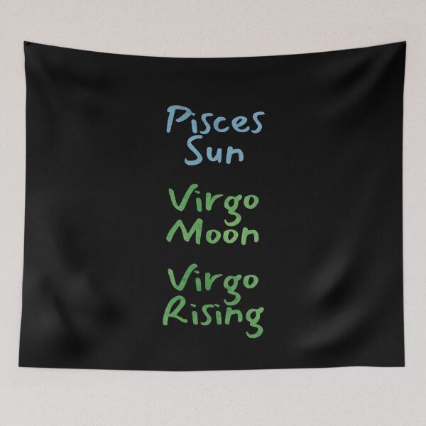 Item preview, Pisces Sun Virgo Moon Virgo Rising Text designed and sold by leomooncreates.