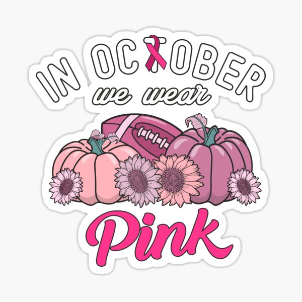 Pumpkin Indianapolis Colts In October We Wear Pink Breast Cancer