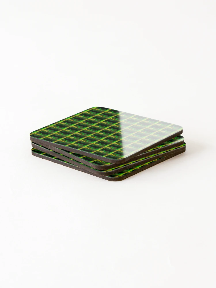 Thumbnail 4 of 5, Coasters (Set of 4), Geometric Patterns Using Small Letter b Design 2 designed and sold by ClassyPatterns.