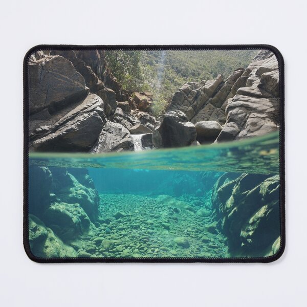 Item preview, Over underwater river rocks creek designed and sold by Seaphotoart.