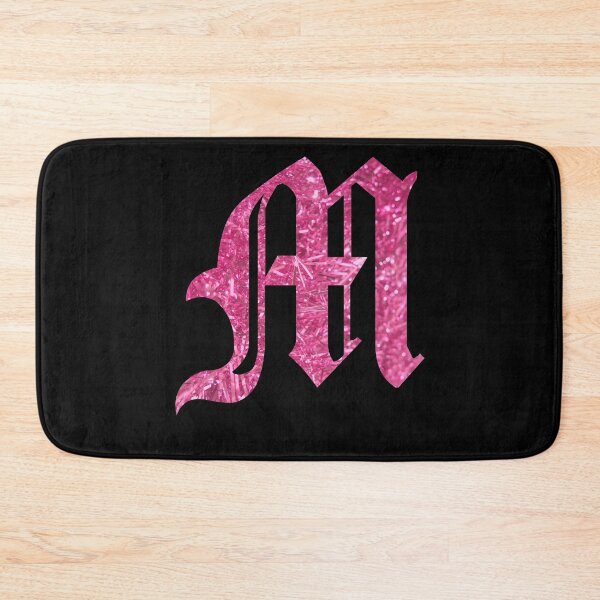 Item preview, The Letter M - Capital Pink Glitter Gothic designed and sold by TheLykosApparel.