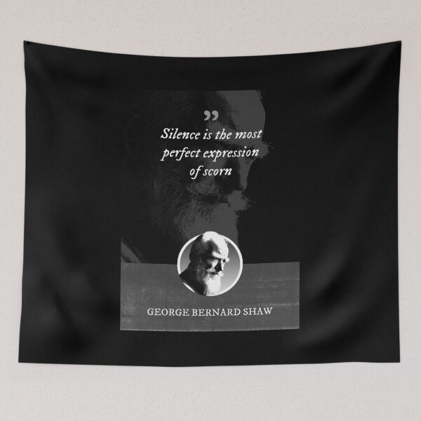 Item preview, George Bernard Shaw - Silence is the most perfect expression of scorn designed and sold by Syahrasi.