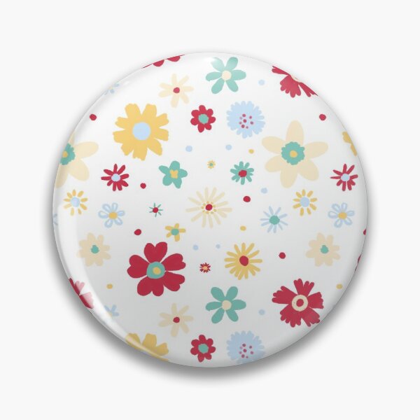 Item preview, Doodle Floral repeat pattern on white background  designed and sold by Alima Designs.