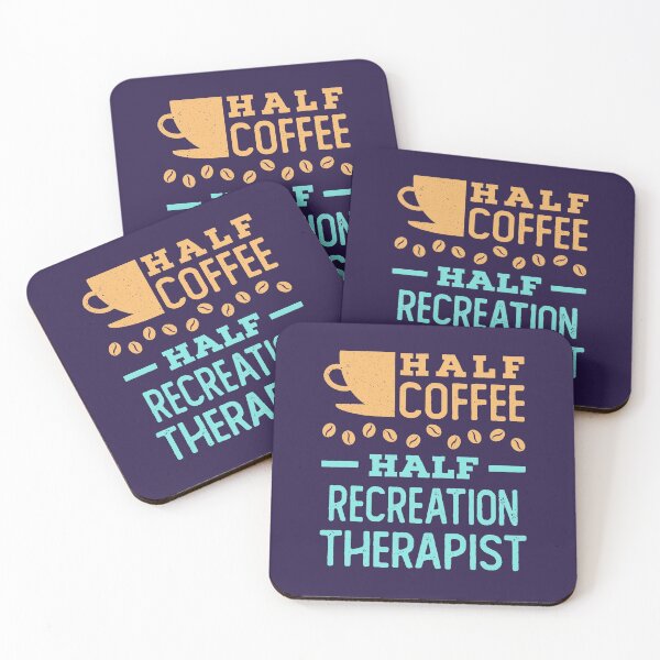Item preview, Half Coffee Half Recreation Therapist designed and sold by jaygo.