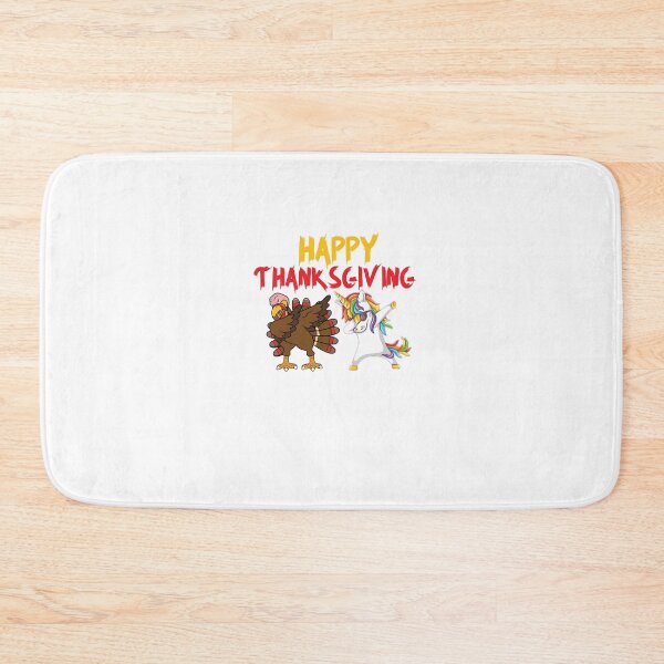 Item preview, HAPPY THANKSGIVING With Dabbing Dance Essential unicorn and turkey  designed and sold by Arens ★★★★★.