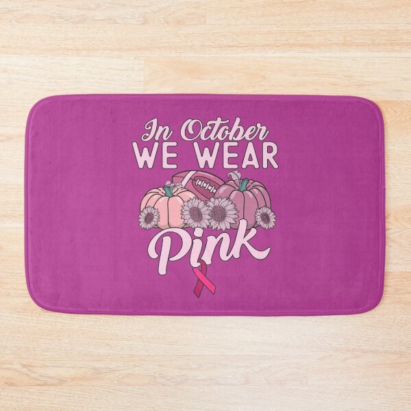 Item preview, October We Wear Pink Sunflowers Pumpkin Football Ball  Breast Cancer Awareness Month designed and sold by alenaz.