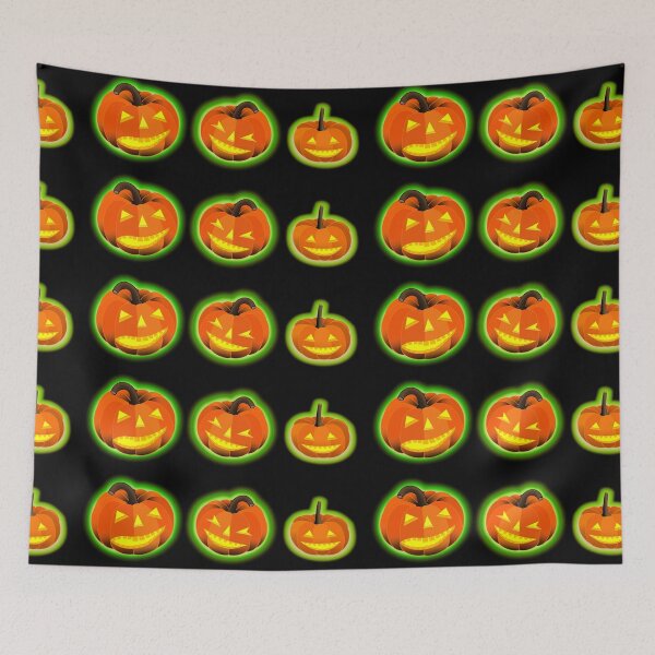 Item preview, Spooky pumpkin lanterns designed and sold by Pear Tree Studio.