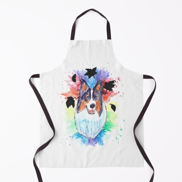 Item preview, Rainbow watercolor Collie  designed and sold by Spike and Sparkle.
