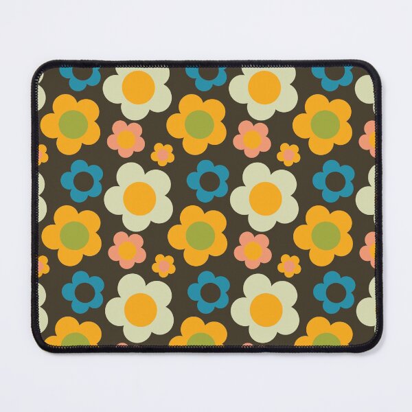 Item preview, bold retro floral brown designed and sold by susycosta.
