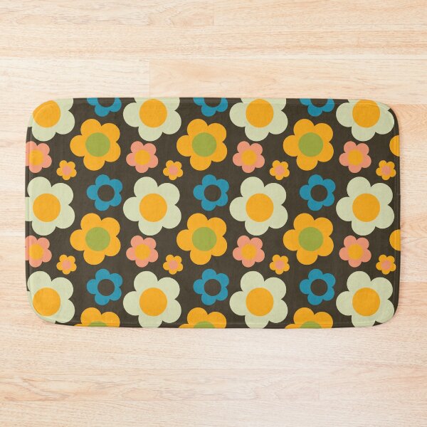 Item preview, bold retro floral brown designed and sold by susycosta.
