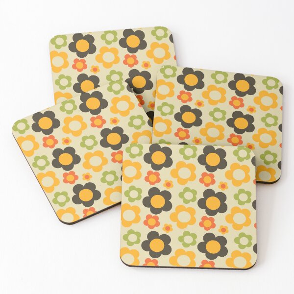 Item preview, bold retro floral Ivory designed and sold by susycosta.