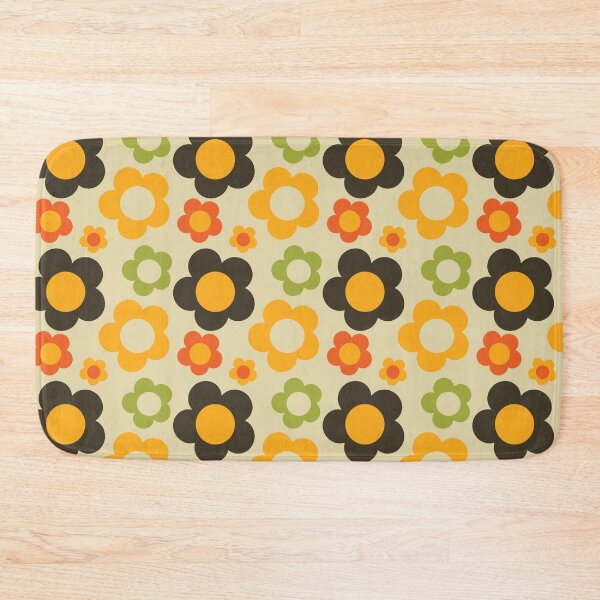Item preview, bold retro floral Ivory designed and sold by susycosta.