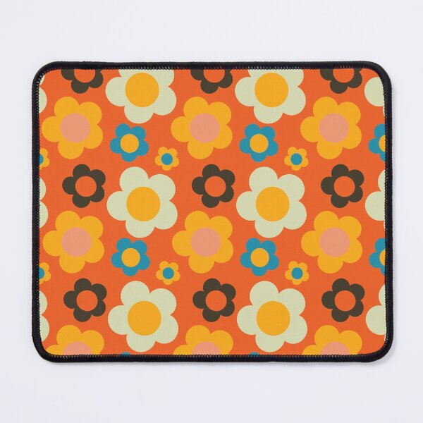 Item preview, bold retro floral orange designed and sold by susycosta.