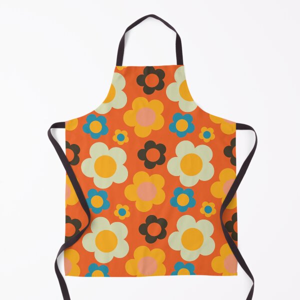 Item preview, bold retro floral orange designed and sold by susycosta.