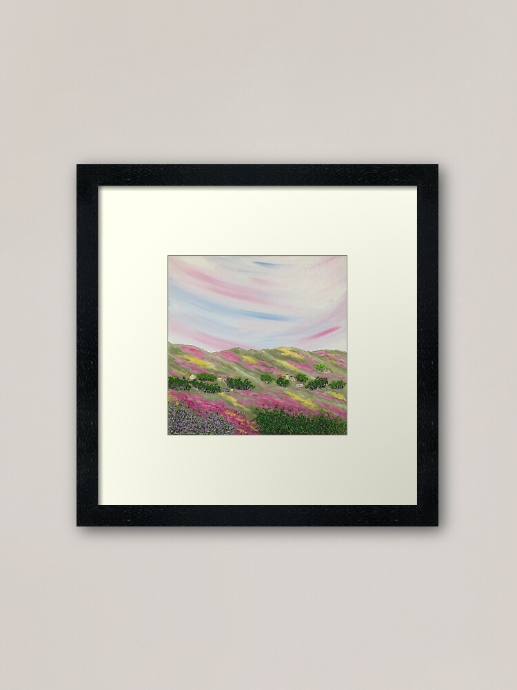 Thumbnail 2 of 7, Framed Art Print, Among the Flower Fields designed and sold by Treasuretique.