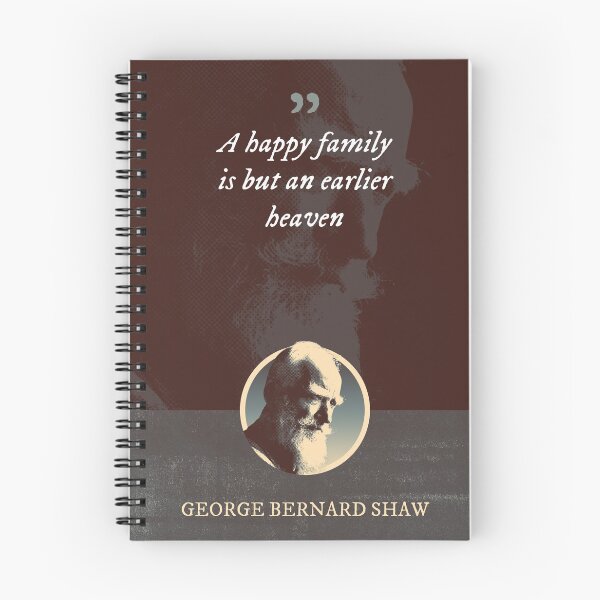 Item preview, George Bernard Shaw - A happy family is but an earlier heaven designed and sold by Syahrasi.