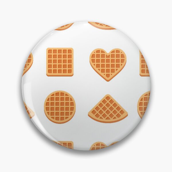 Item preview, Waffle Stickers Pack, Viennese waffles with whipped cream and strawberries, waffles, waffle designed and sold by graphic-genie.