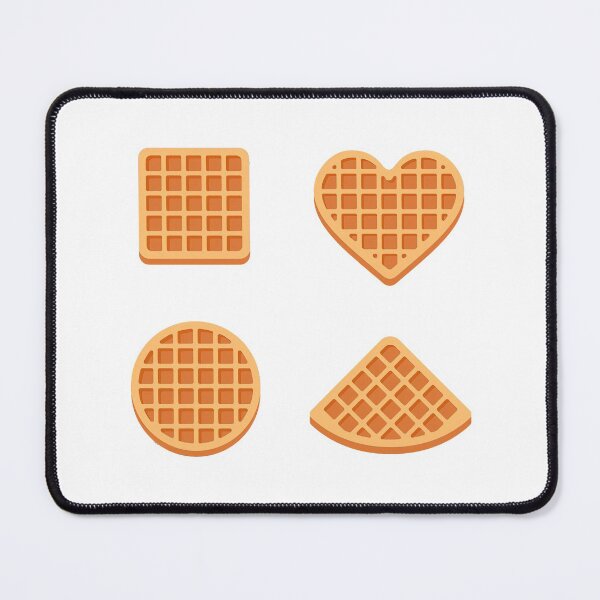 Item preview, Waffle Stickers Pack, Viennese waffles with whipped cream and strawberries, waffles, waffle designed and sold by graphic-genie.