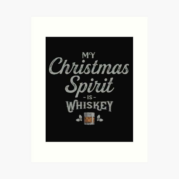 Item preview, My Christmas Spirit is Whiskey Lover Funny Xmas Gift  designed and sold by alenaz.