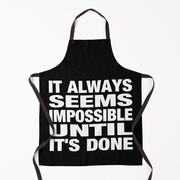 Item preview, It Always Seems Impossible Until It's Done Typography Life and Inspiration Quote in General Style designed and sold by Vasabi88.