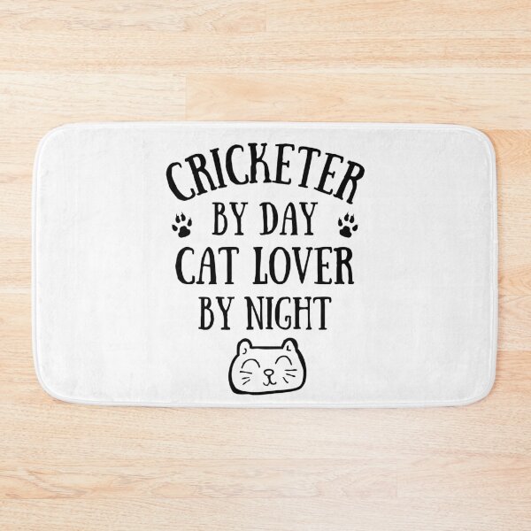 Item preview, Cricketer by day. Cat lover by night designed and sold by TheGreenGoat.