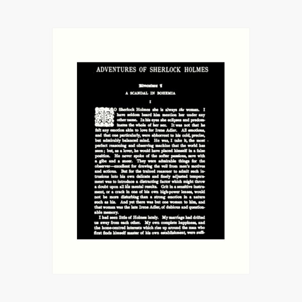 Item preview, Adventures of Sherlock 221B Holmes First Page designed and sold by RichardKabat.