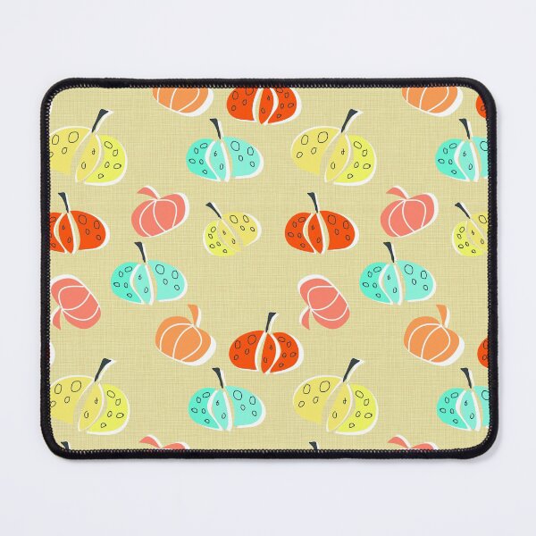 Item preview, Pumpkins Party Red, Yellow and Turquoise designed and sold by mirimo.