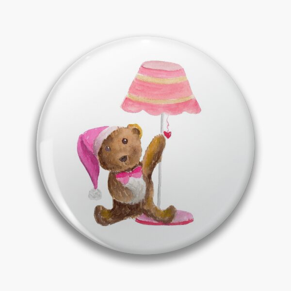 Item preview, Watercolor Teddy Bear With Baby Lamp designed and sold by daphsam.